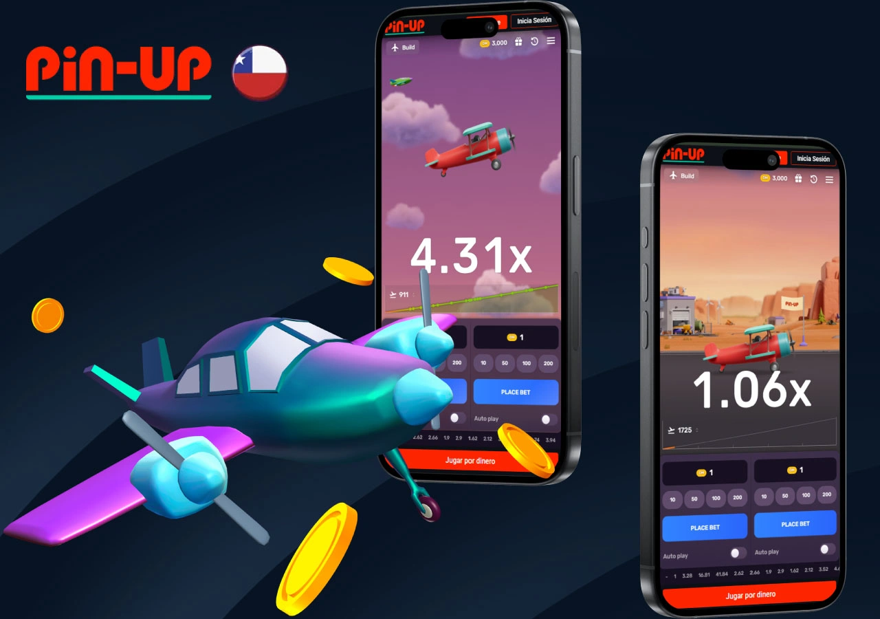 Pantallas de móvil con el juego Aviatrix